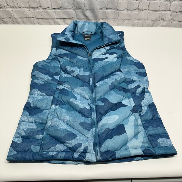 The North Face Womens Alpz 2.0 Blue Camo Mallard Down Puffer Vest 550 Sz small - Picture 3 of 12